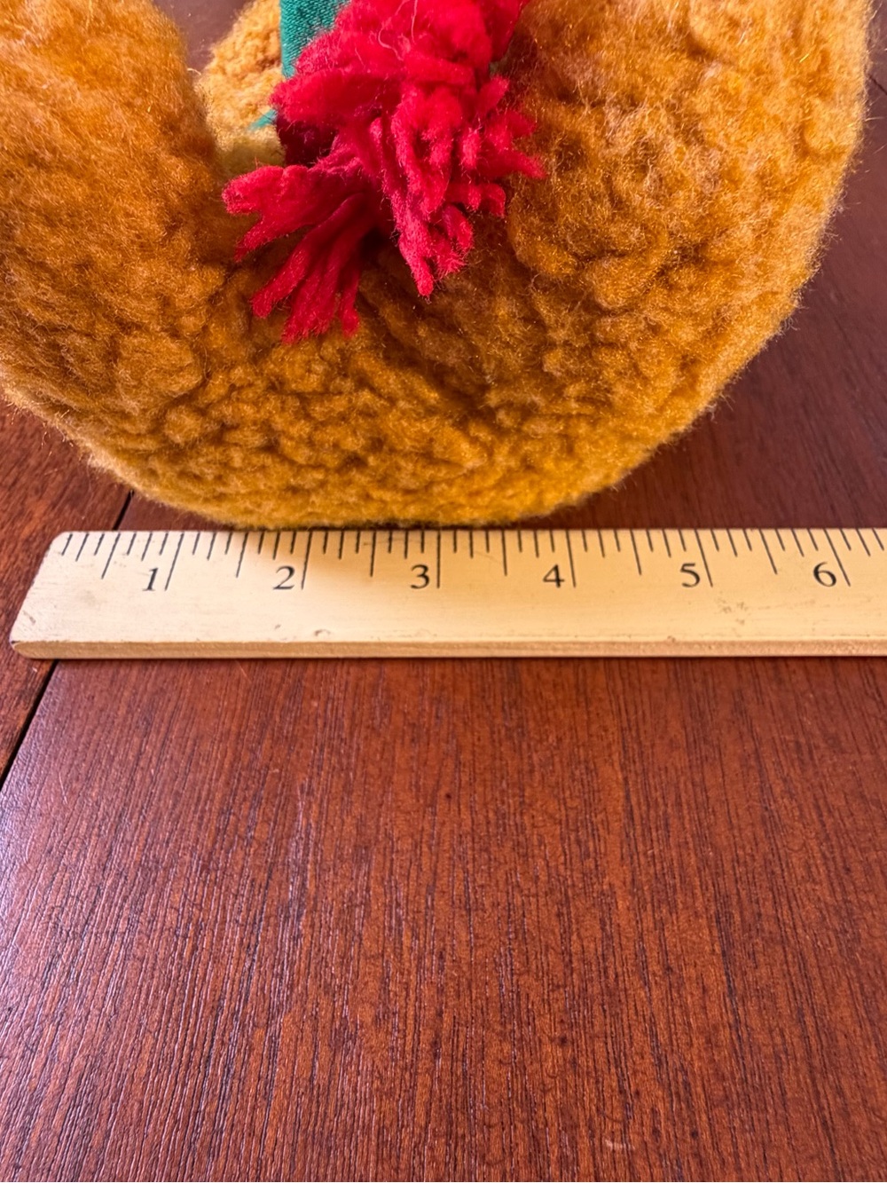 Vintage 1987 Henson Baby Fozzie Bear Stuffed Plush With Holiday Scarf - Picture 6 of 9